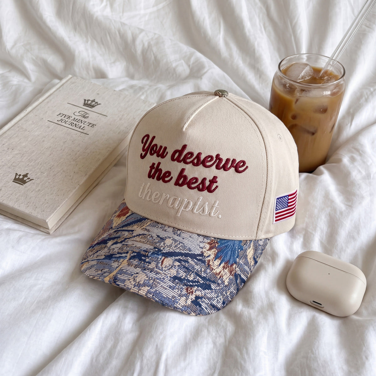You Deserve The Best Tapestry FLoral Hat