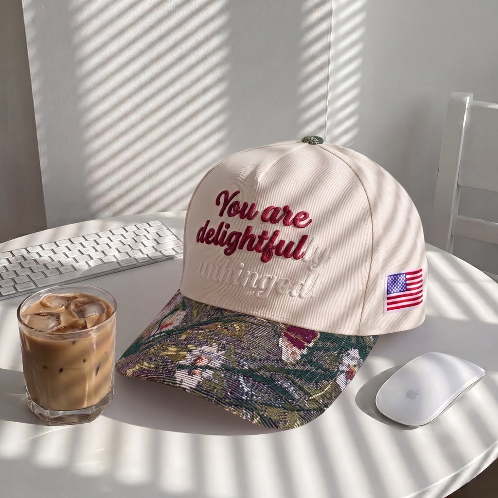 You Are Delightful Tapestry FLoral Hat