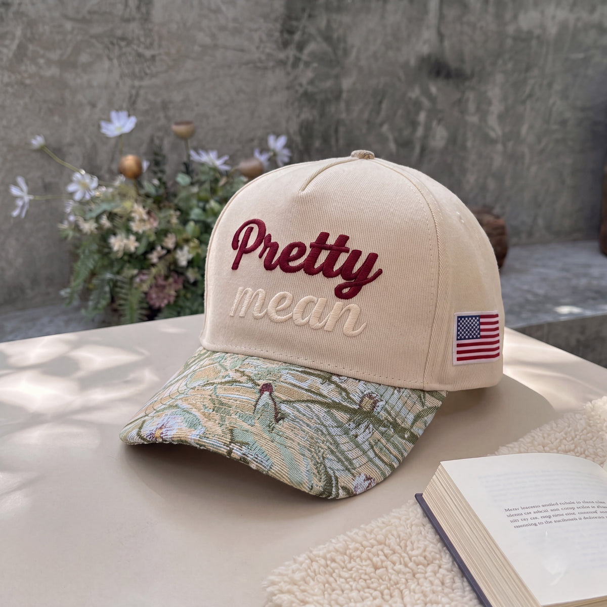 Pretty Tapestry FLoral Hat
