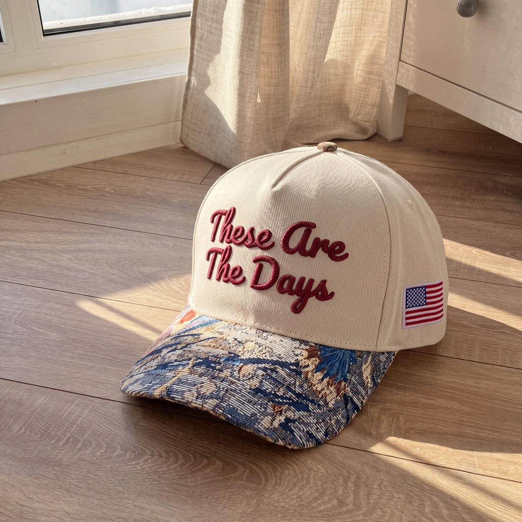 These Are The Day Tapestry FLoral Hat