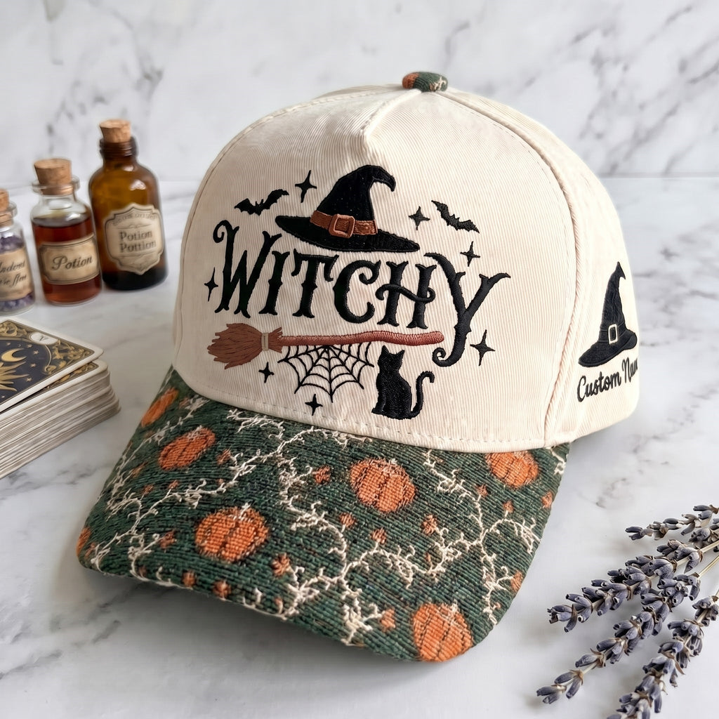 Witchy Tapestry Brim Hat