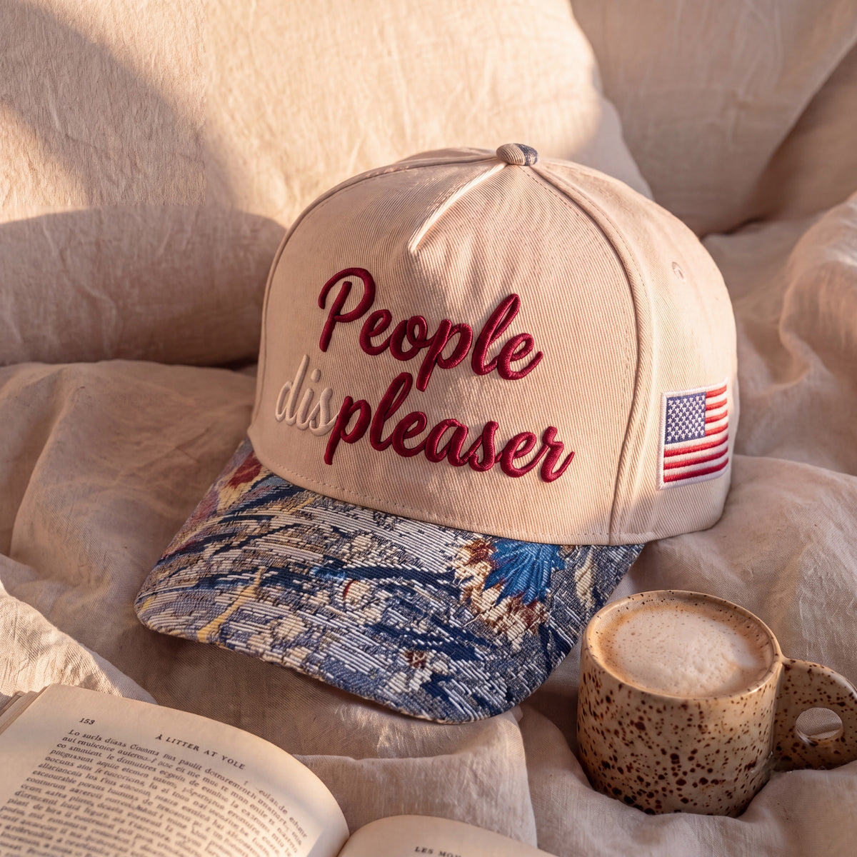 People Pleaser Tapestry FLoral Hat