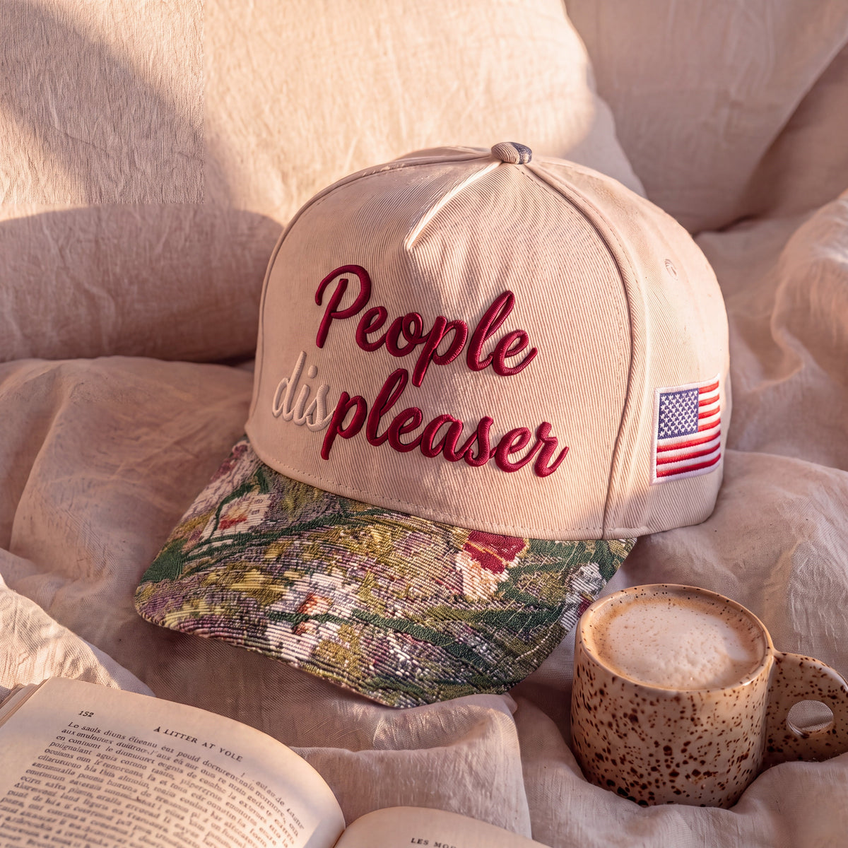 People Pleaser Tapestry FLoral Hat