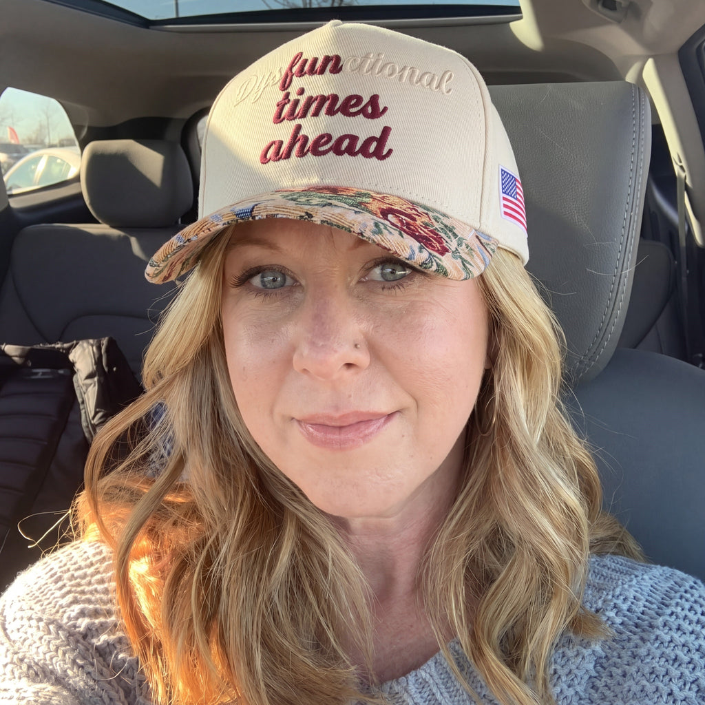 Fun Times Ahead Tapestry FLoral Hat