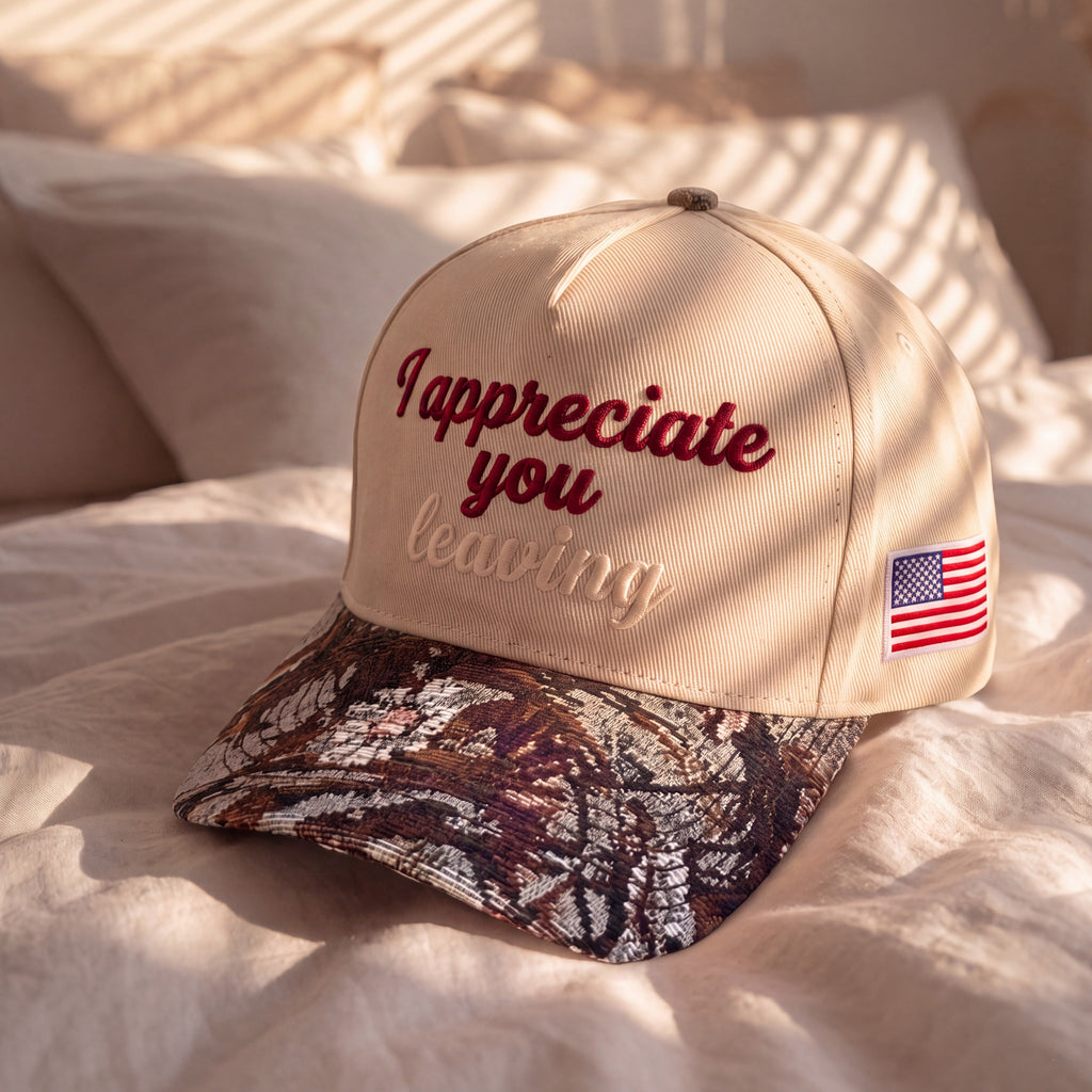 I Appreciate You Tapestry FLoral Hat
