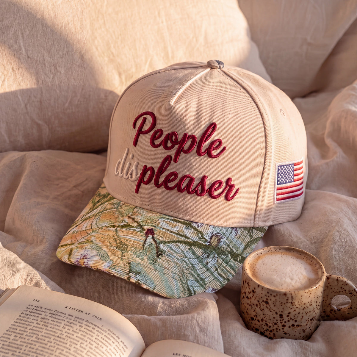 People Pleaser Tapestry FLoral Hat