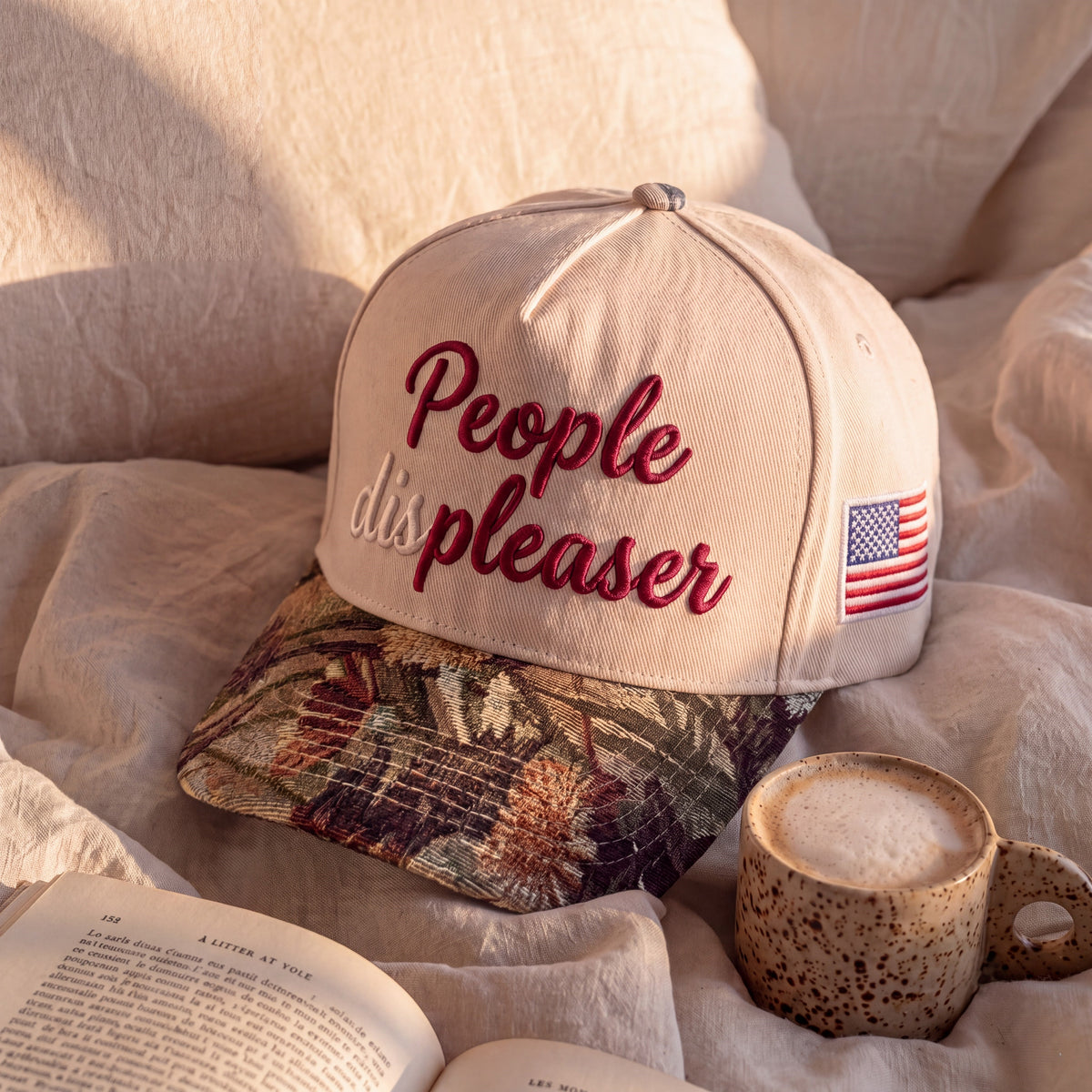 People Pleaser Tapestry FLoral Hat