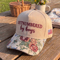 Outnumbered By Boys FLoral Hat