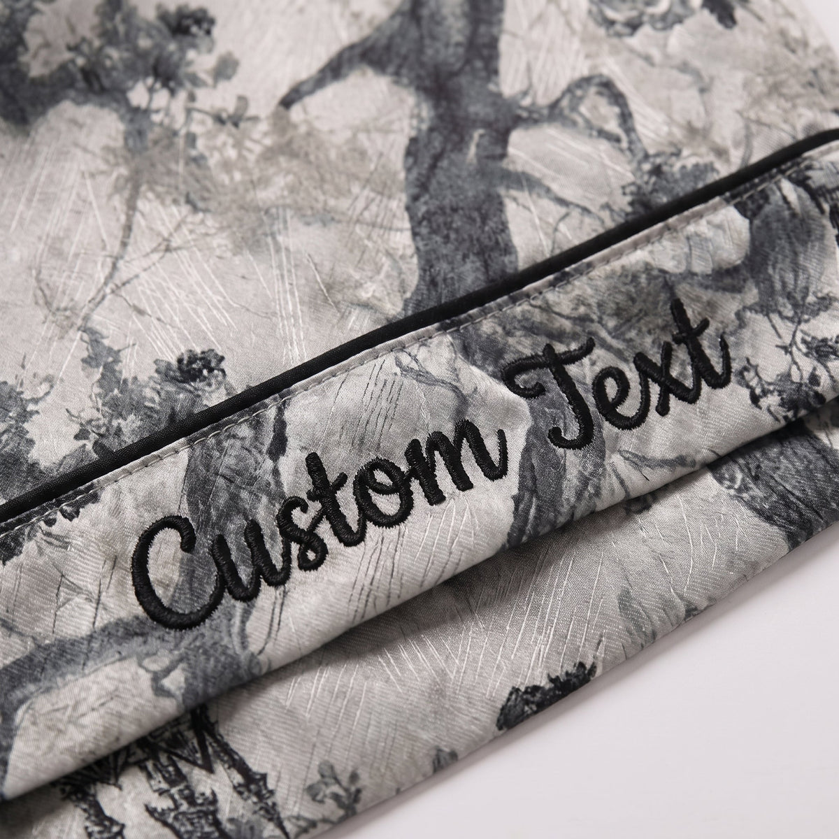 Gothic Toile Satin Pajamas Embroidery
