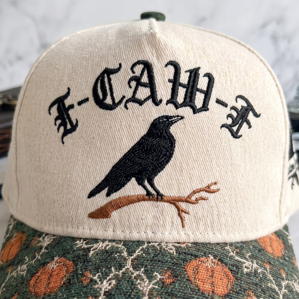 F-Caw-F Pumpkin Tapestry Brim Hat