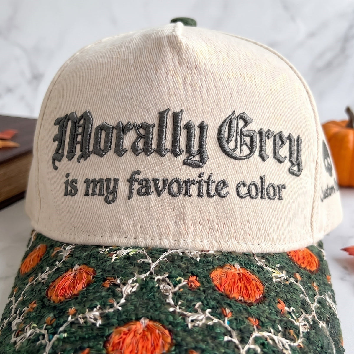 Morally Grey Tapestry Brim Hat