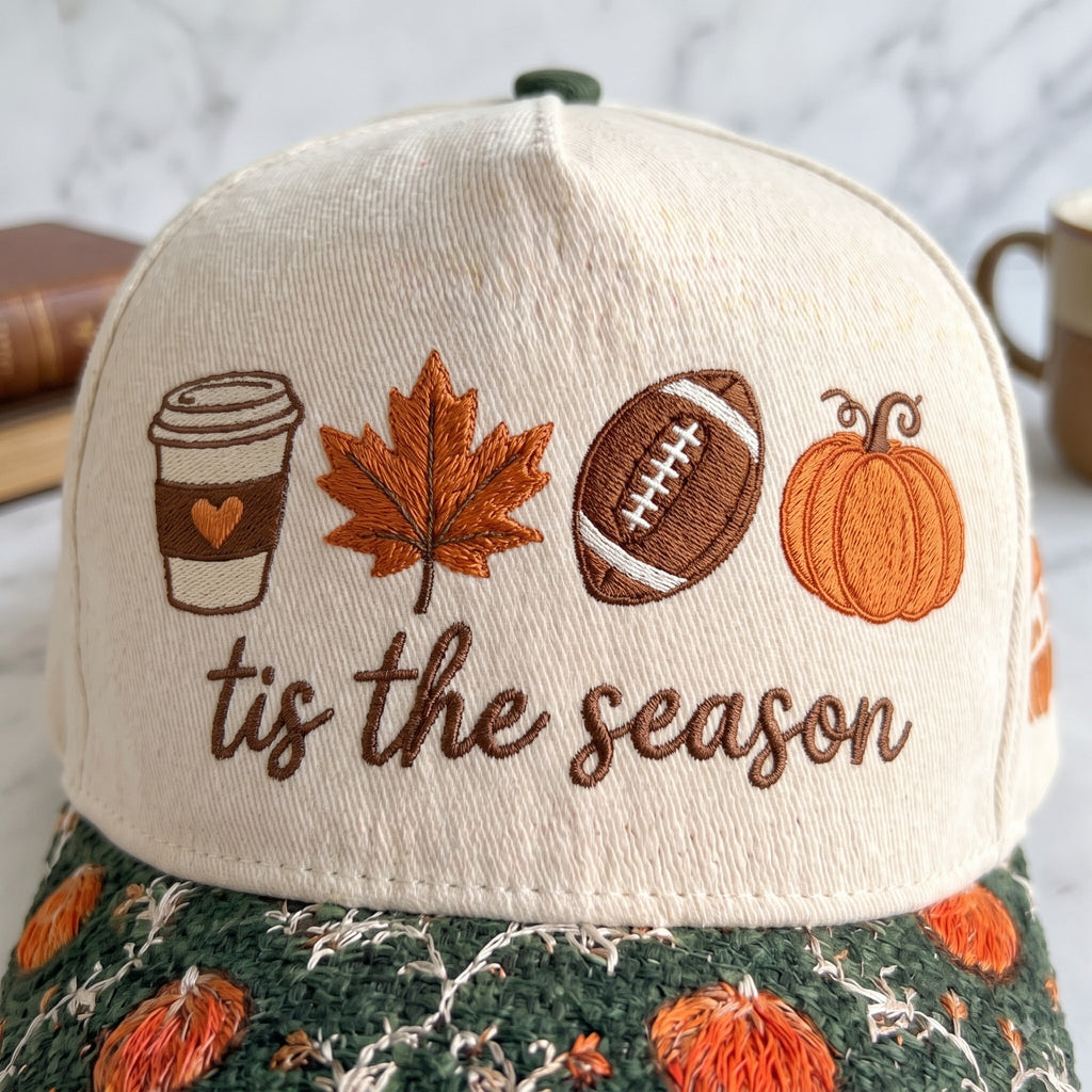 Game Day The Season Pumpkin Tapestry Brim Hat