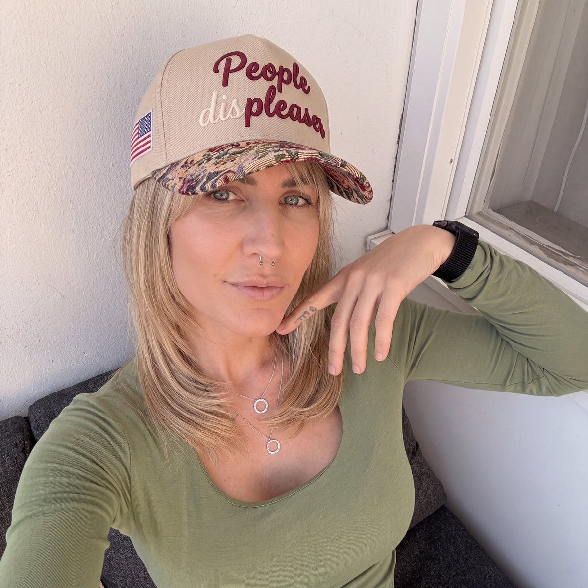 People Pleaser Tapestry FLoral Hat
