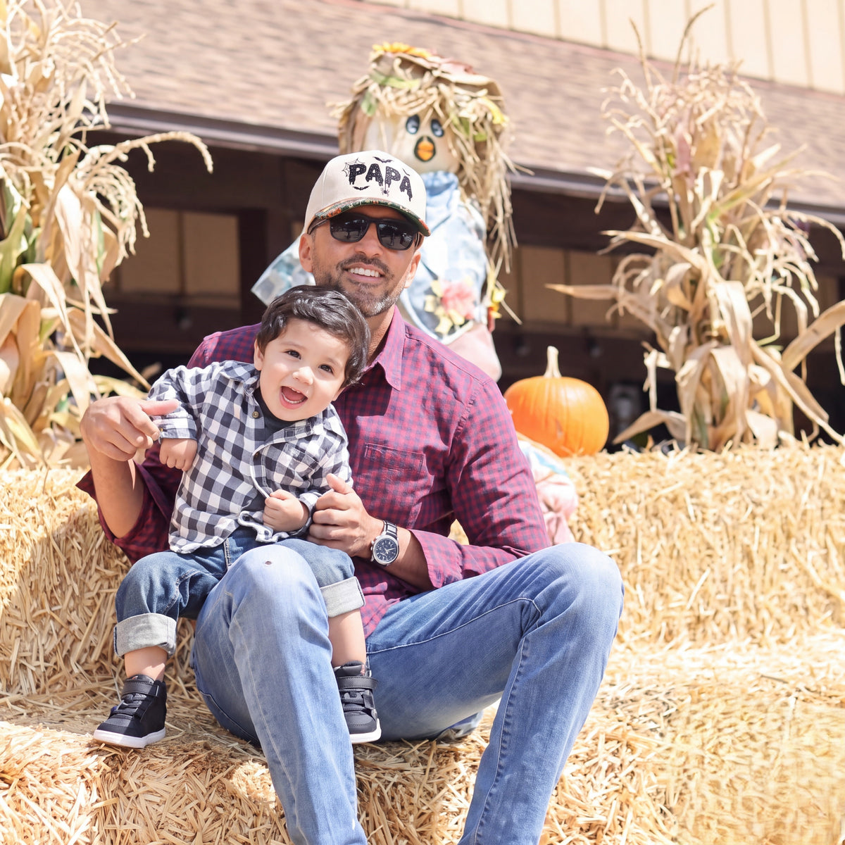 PAPA Gliter Pumpkin Tapestry Brim Hat