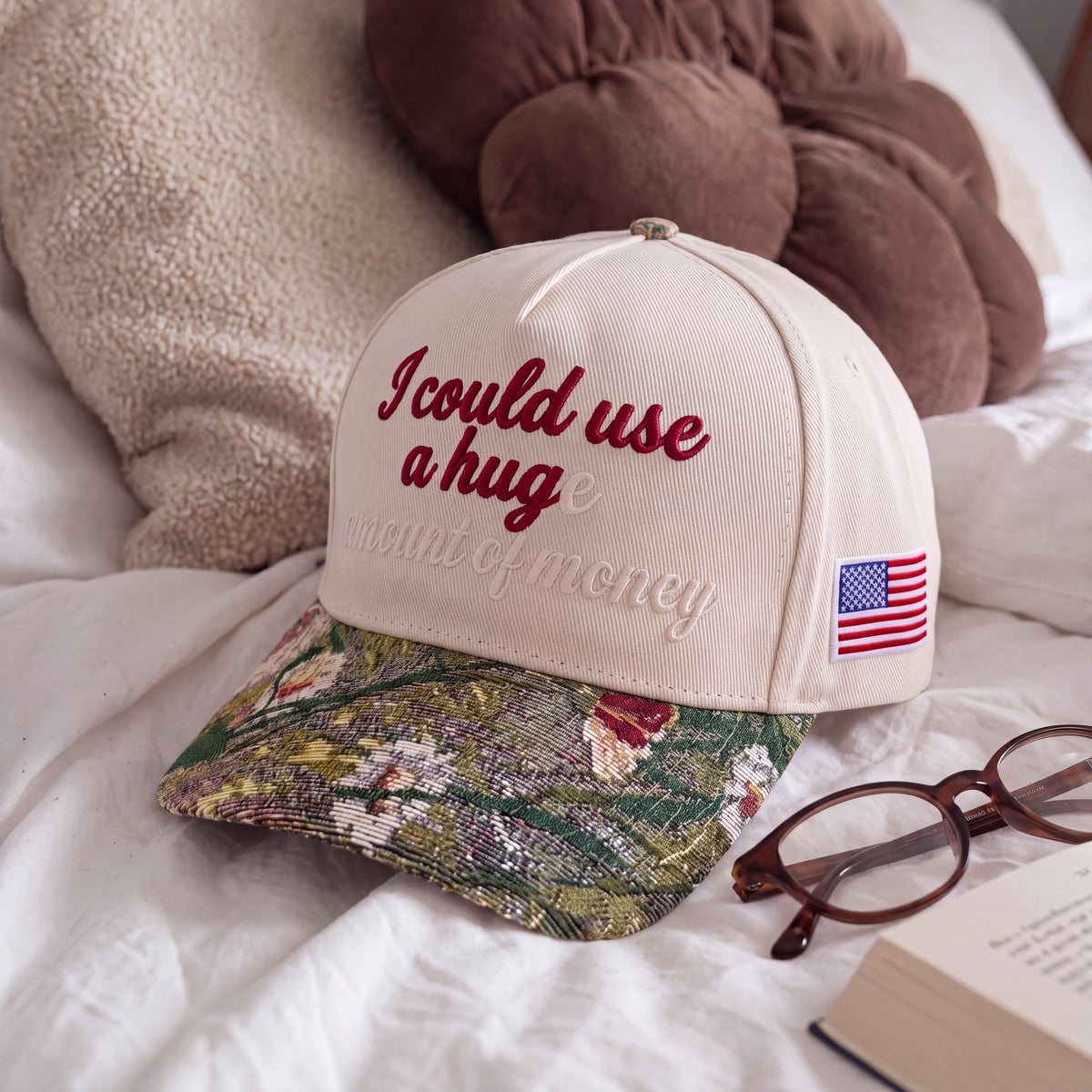 I Could Use A Hug Tapestry FLoral Hat