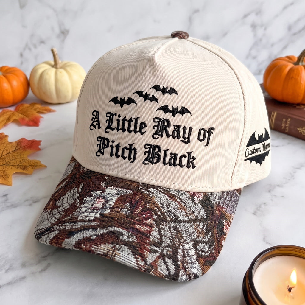 Little Ray Pumpkin Tapestry Brim Hat