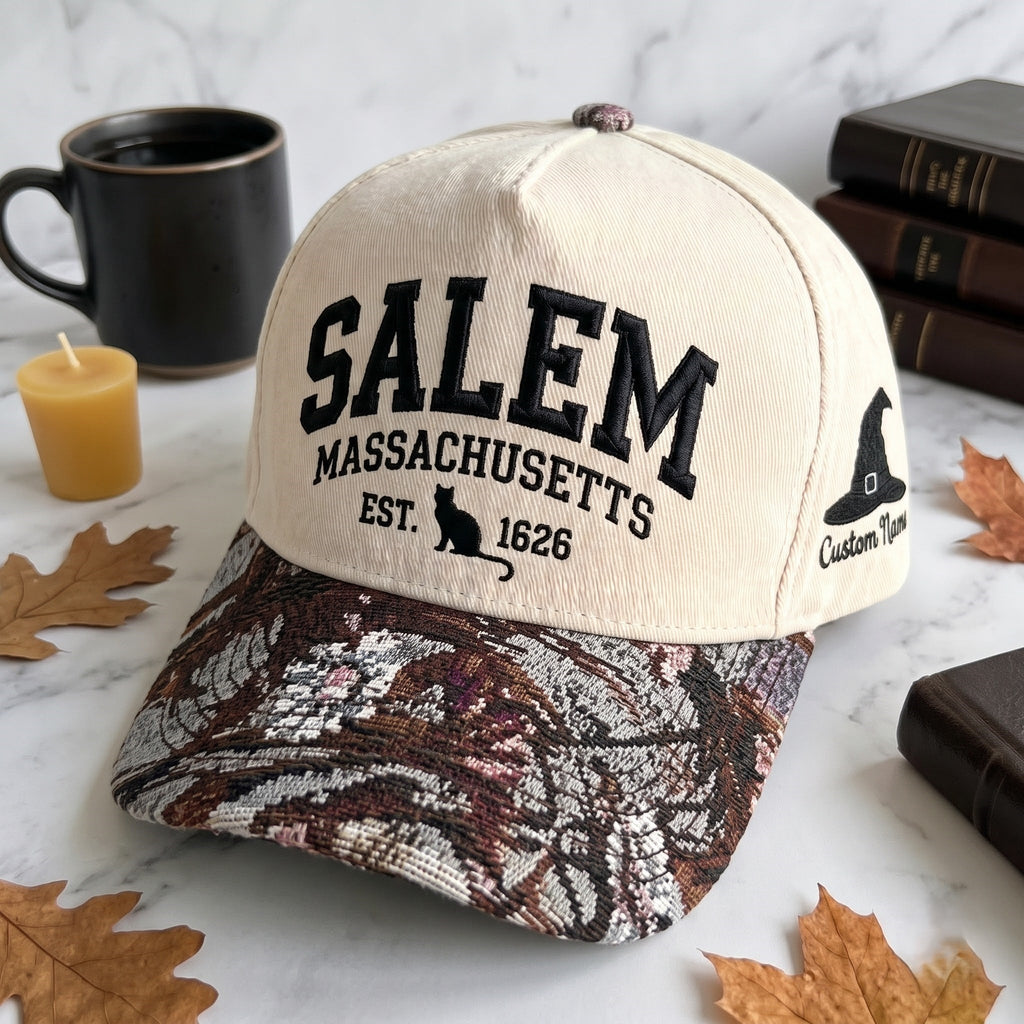 Salem Massachusetts Tapestry Brim Hat