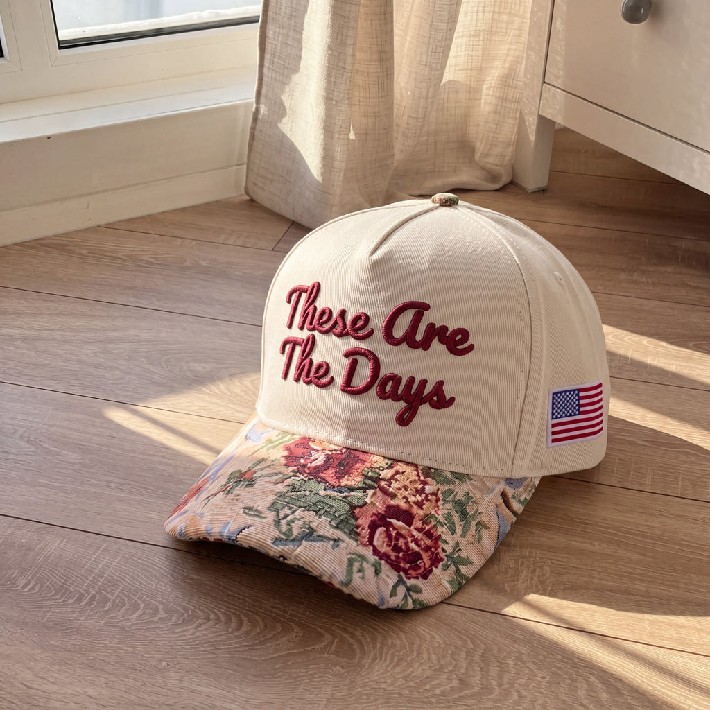 These Are The Day Tapestry FLoral Hat