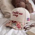 I Could Use A Hug Tapestry FLoral Hat