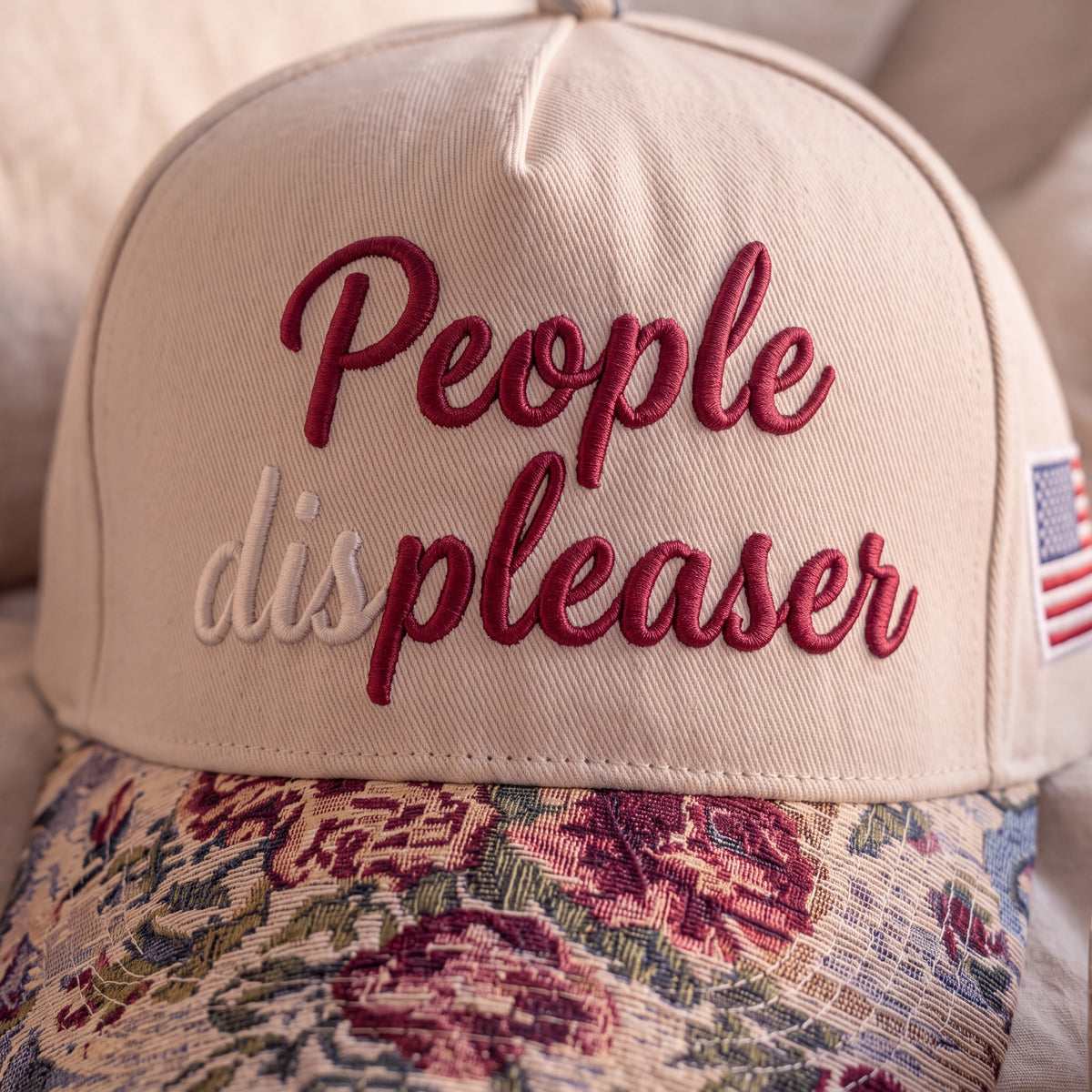 People Pleaser Tapestry FLoral Hat