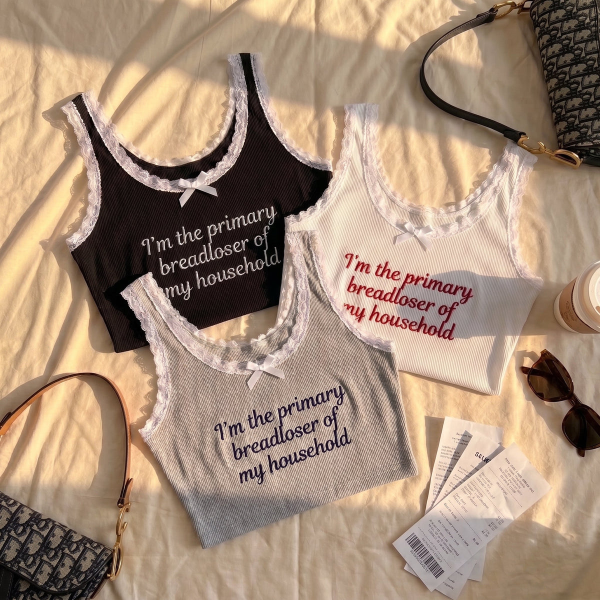 I'm The Primary Breadloser Lace Tank Top