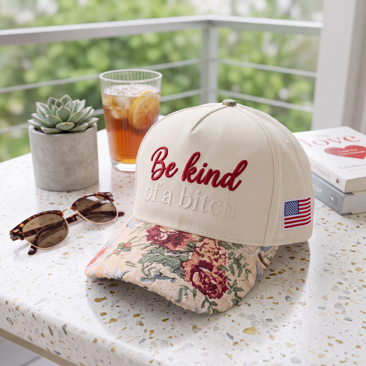 Be Kind Tapestry FLoral Hat