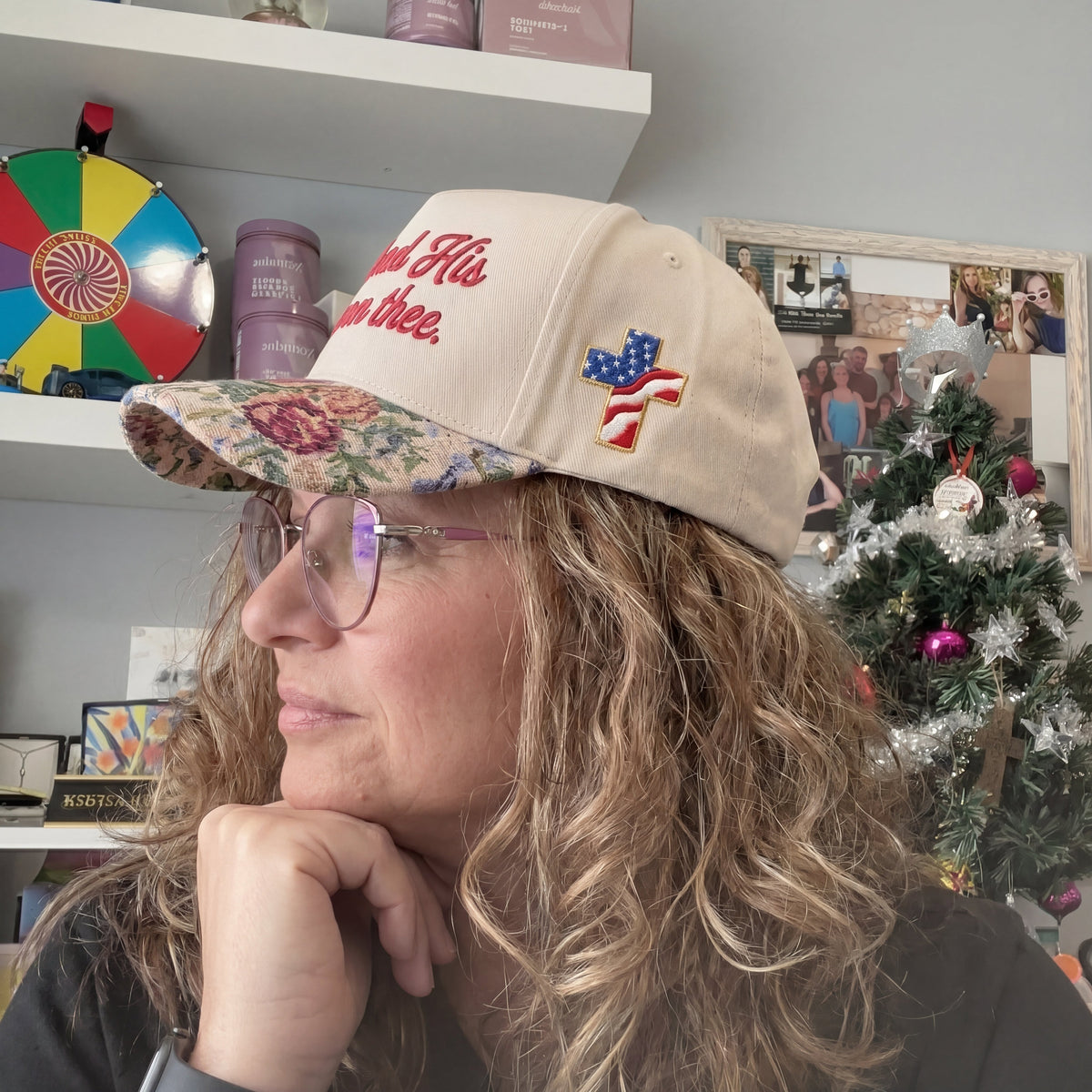 God Shed His Grace On Thee FLoral Hat