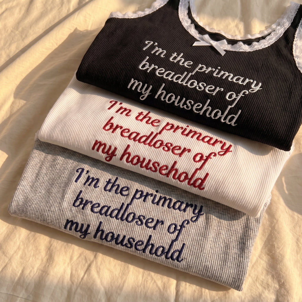 I'm The Primary Breadloser Lace Tank Top