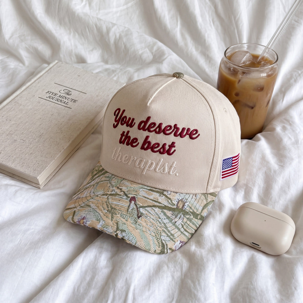 You Deserve The Best Tapestry FLoral Hat