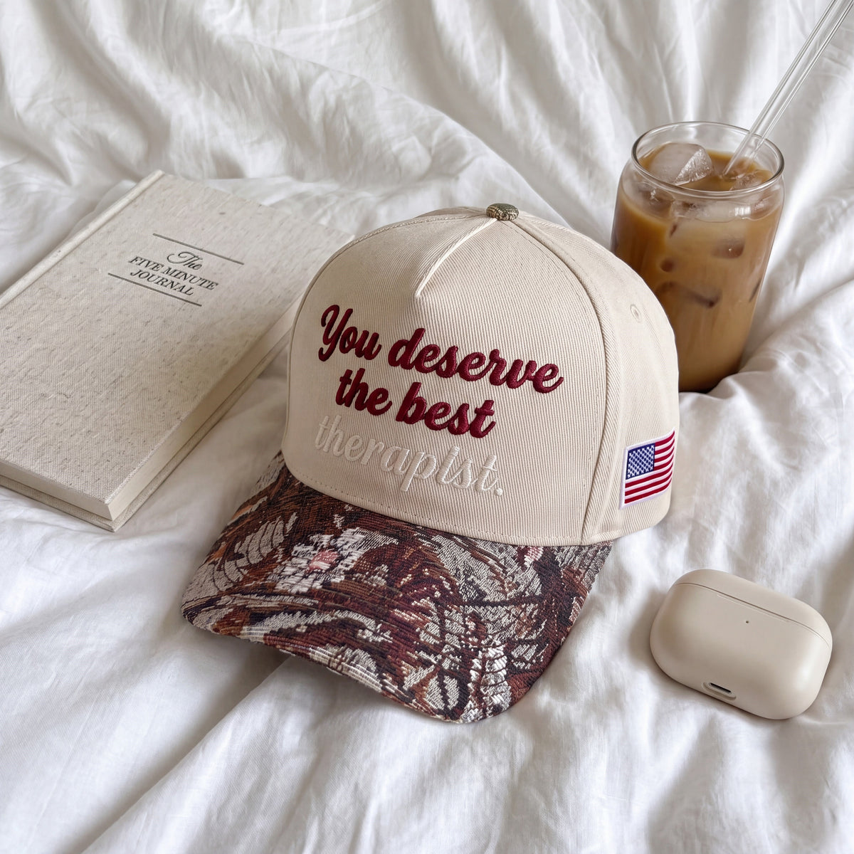 You Deserve The Best Tapestry FLoral Hat