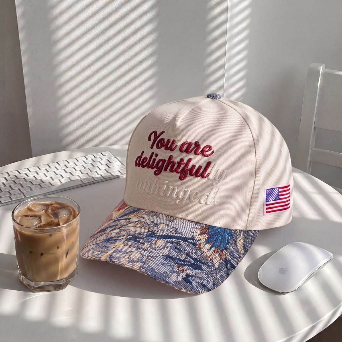 You Are Delightful Tapestry FLoral Hat
