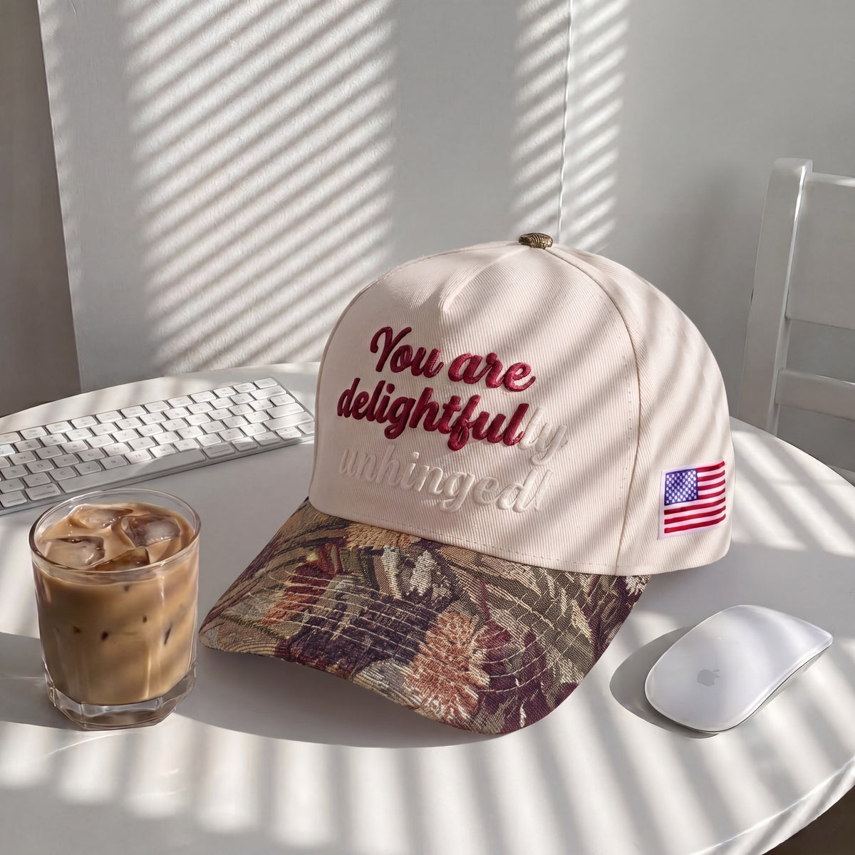 You Are Delightful Tapestry FLoral Hat
