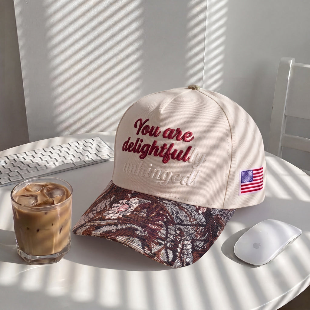 You Are Delightful Tapestry FLoral Hat