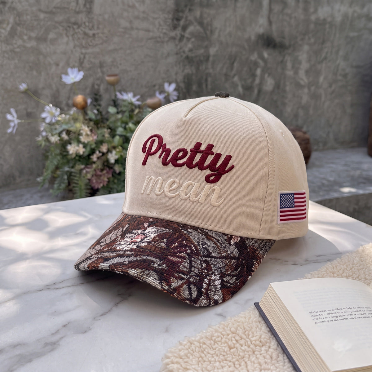 Pretty Tapestry FLoral Hat