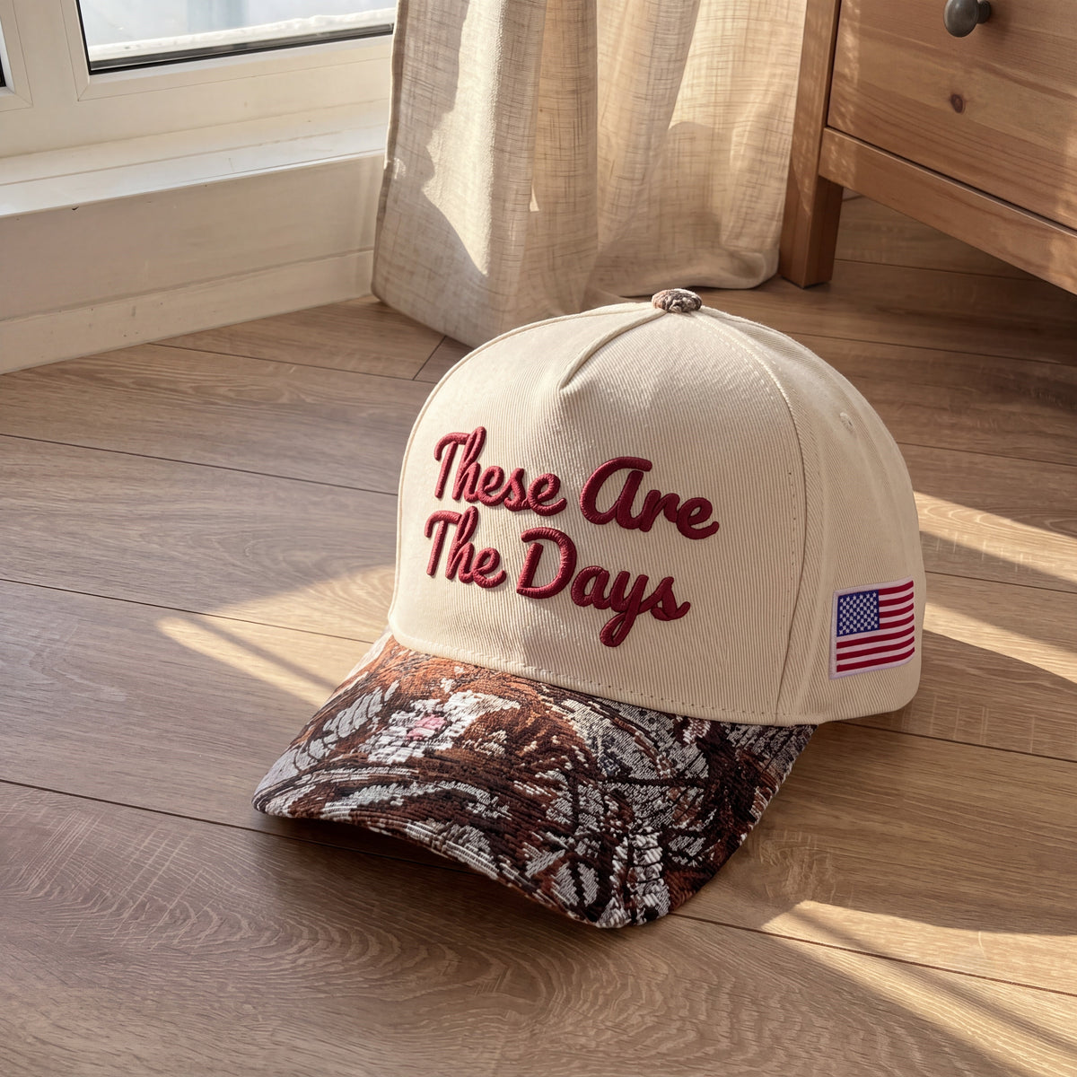 These Are The Day Tapestry FLoral Hat