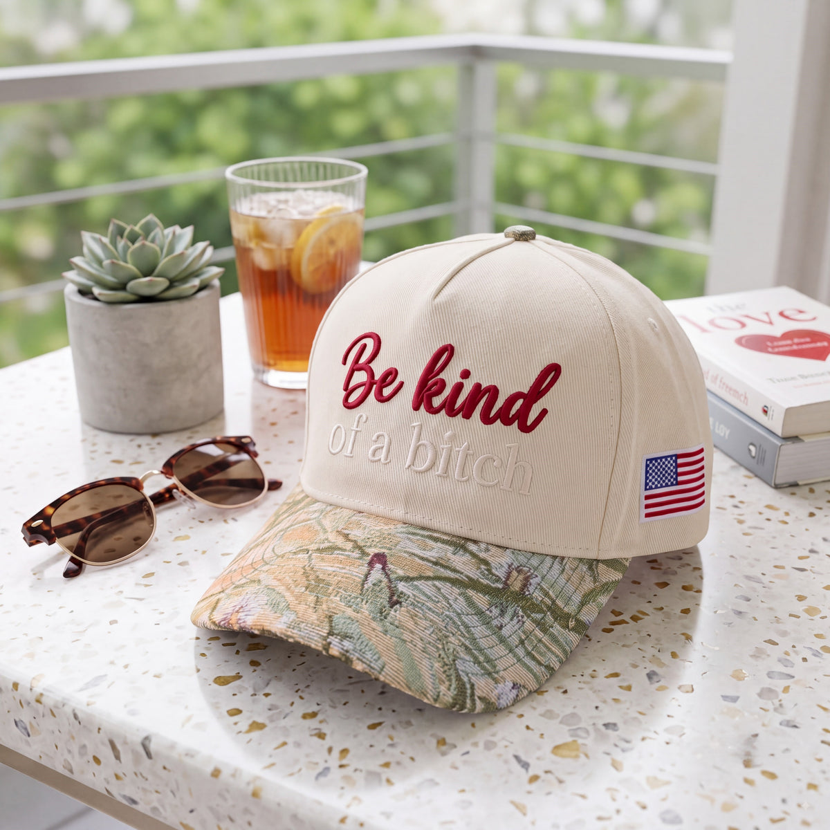 Be Kind Tapestry FLoral Hat