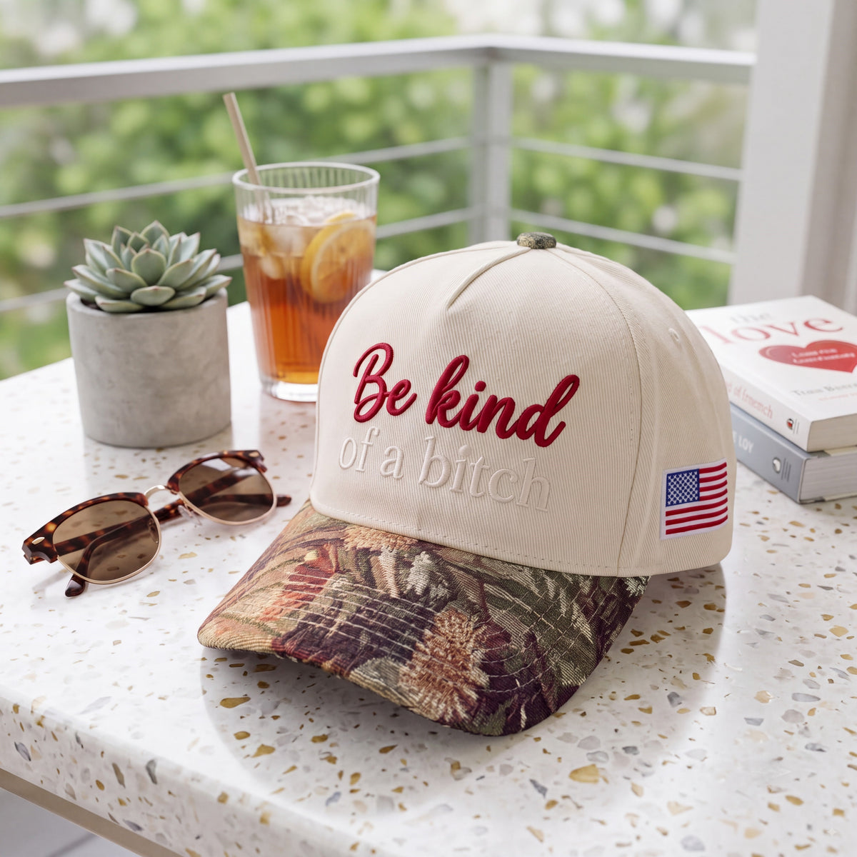 Be Kind Tapestry FLoral Hat
