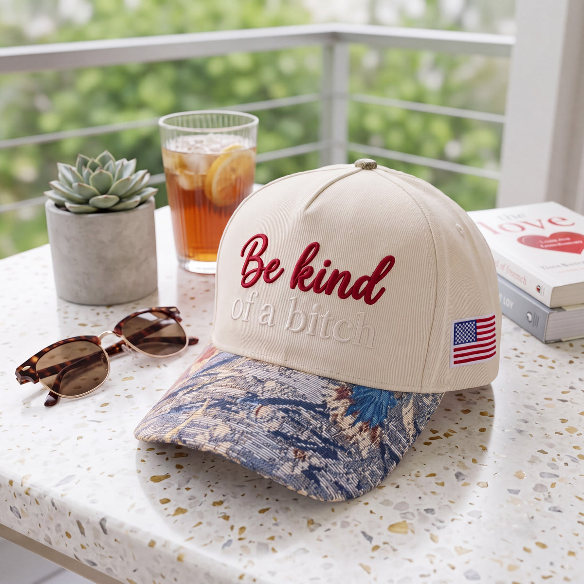 Be Kind Tapestry FLoral Hat