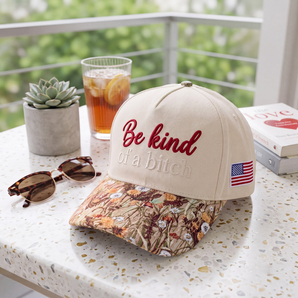 Be Kind Tapestry FLoral Hat