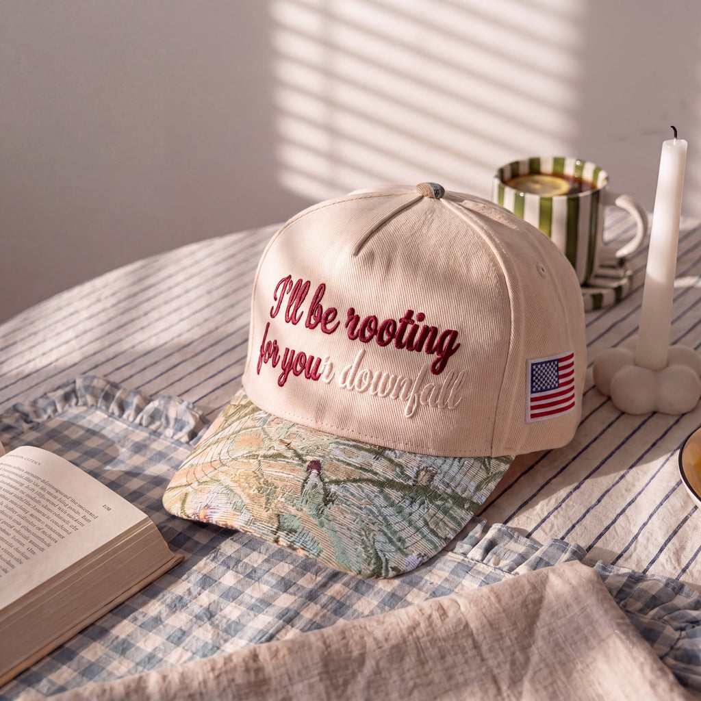 I'll Be Rooting For You Tapestry FLoral Hat