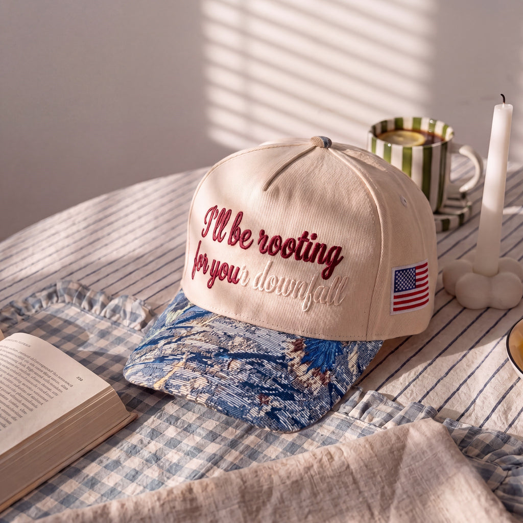 I'll Be Rooting For You Tapestry FLoral Hat