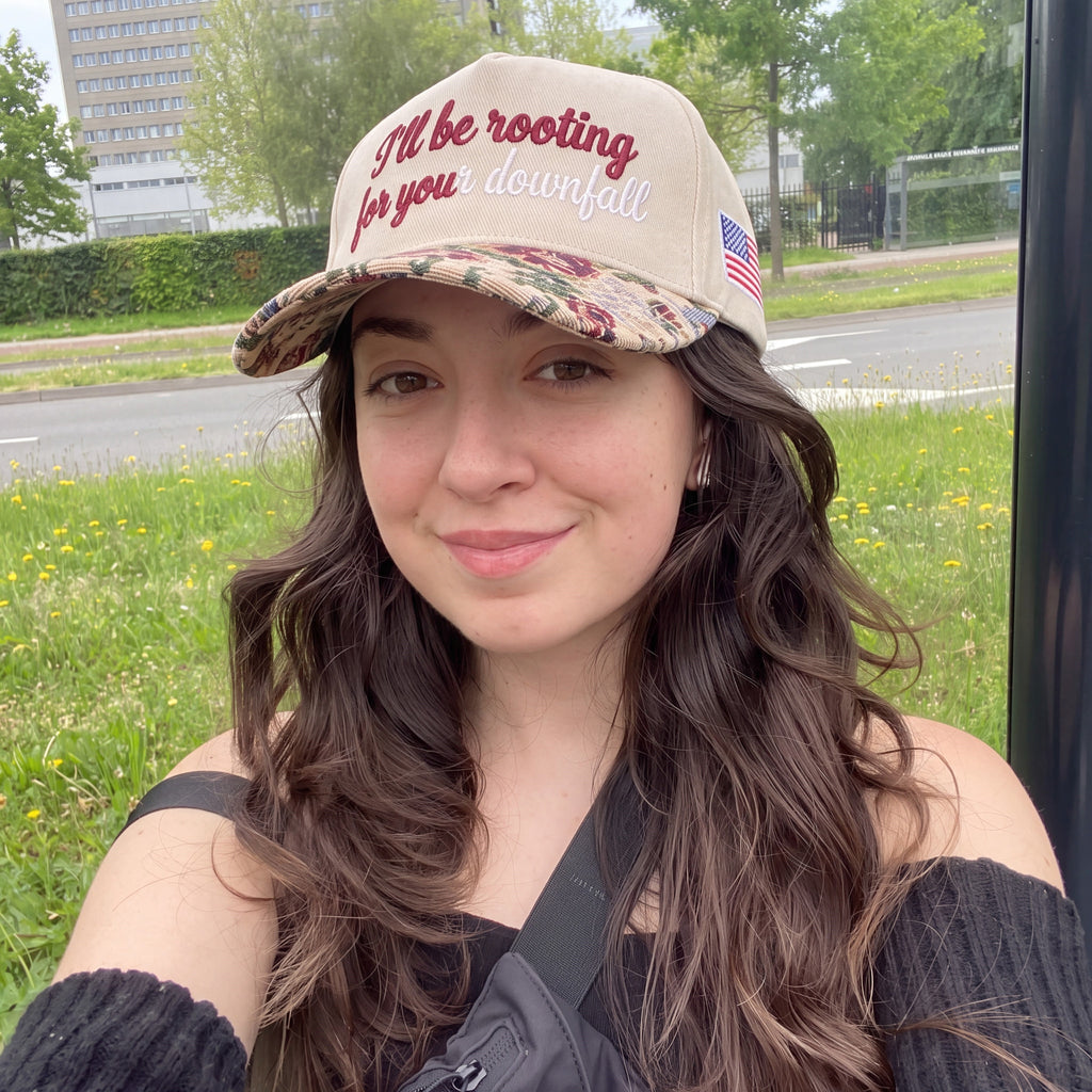 I'll Be Rooting For You Tapestry FLoral Hat