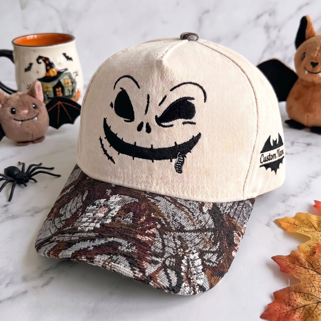 Boogie Spooky Pumpkin Tapestry Brim Hat