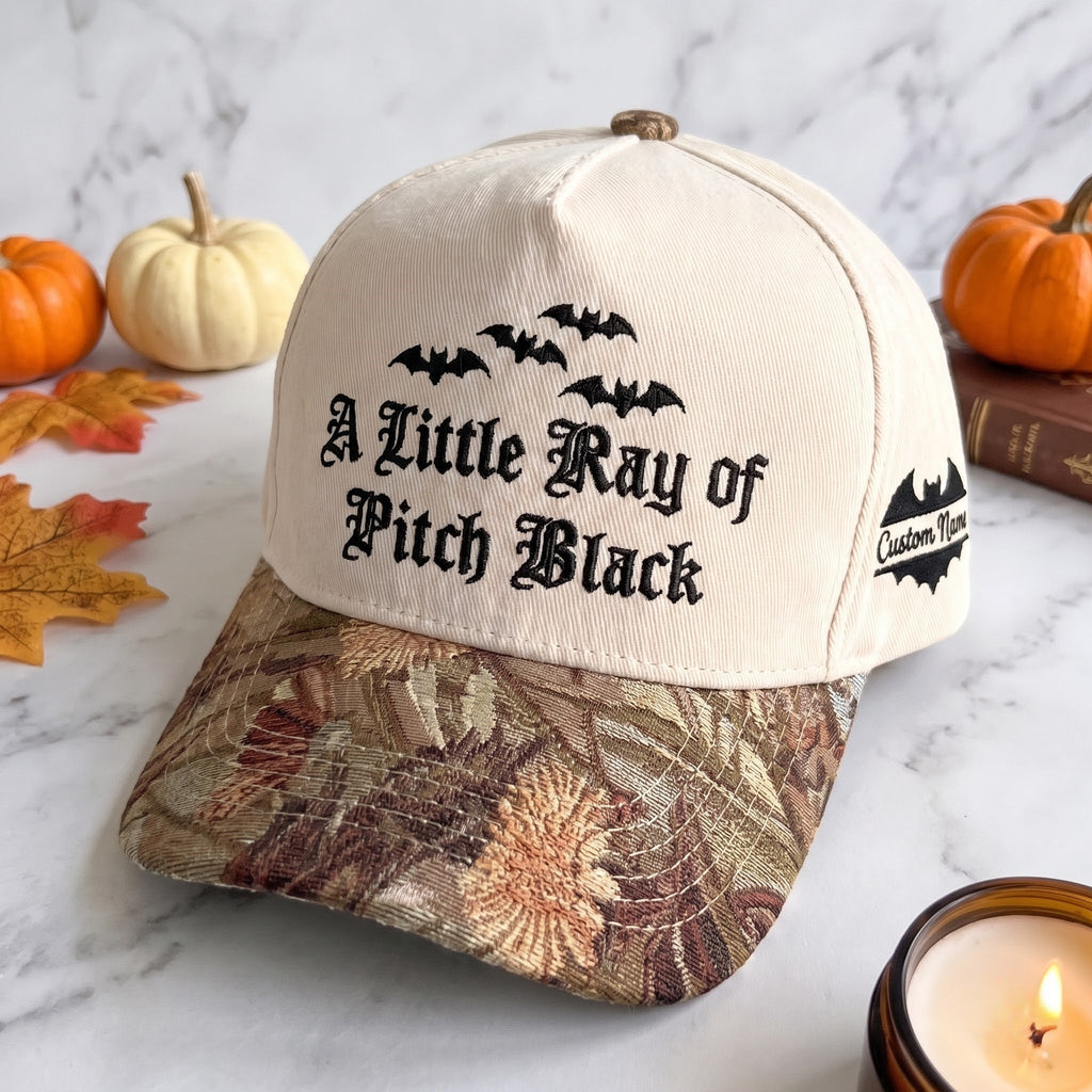Little Ray Pumpkin Tapestry Brim Hat