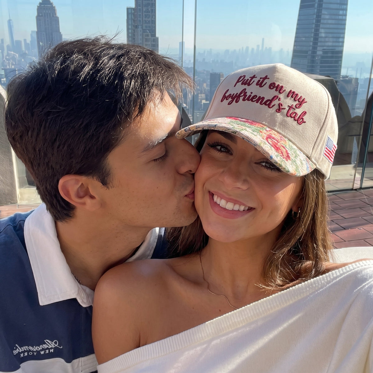 Put It On My Boyfriend's Tab FLoral Hat