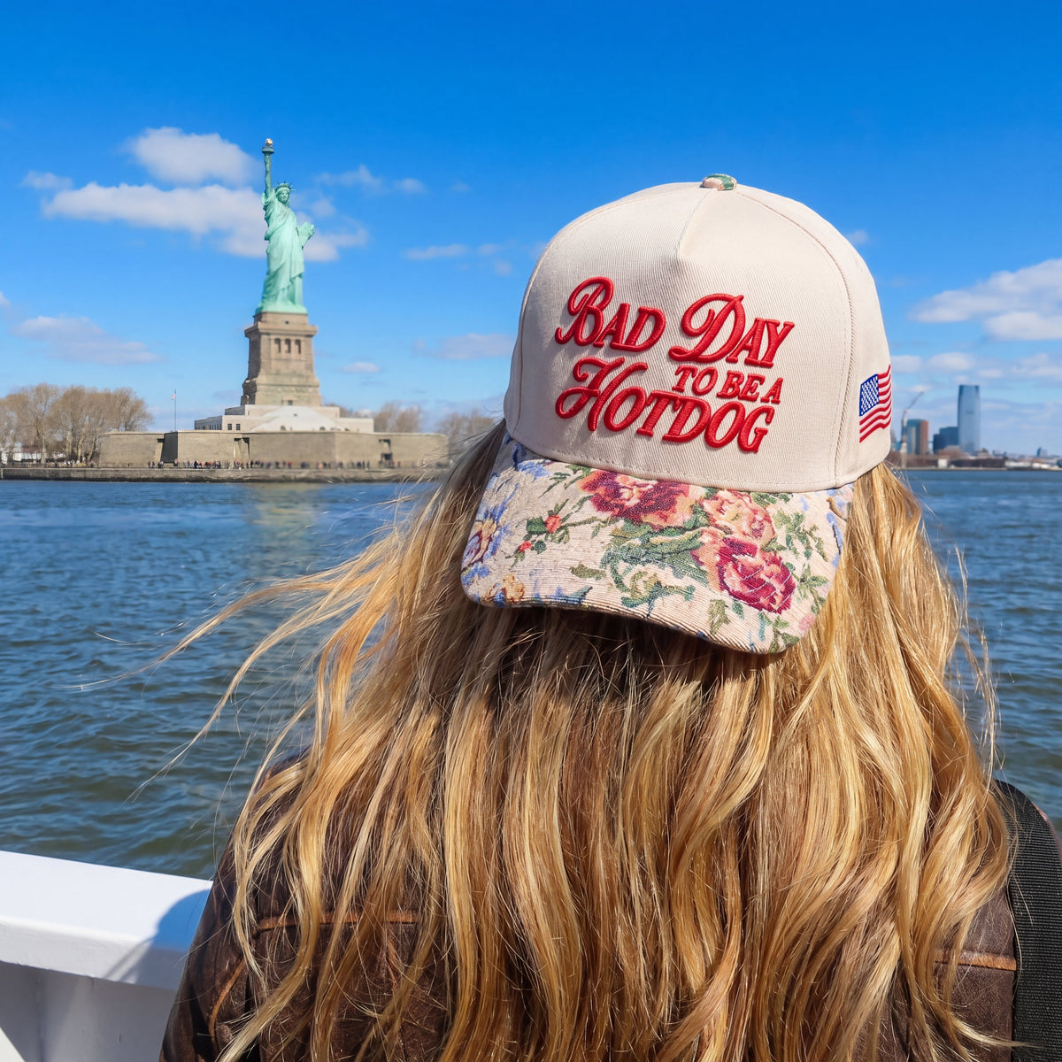 Bad Day To Be A Hot Dog FLoral Hat