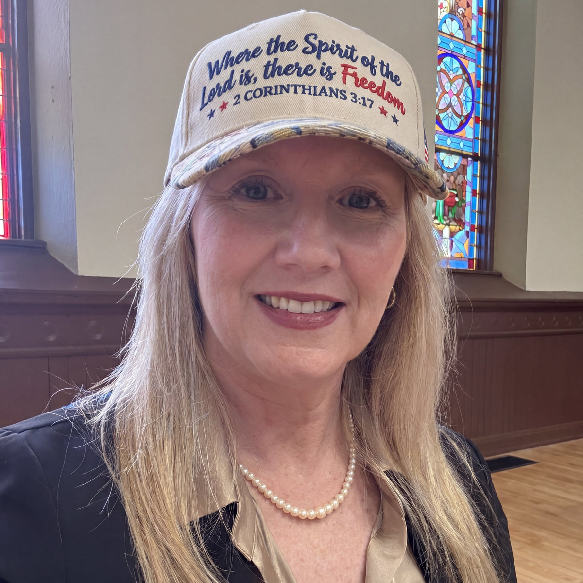 Lord, There Is Freedom FLoral Hat