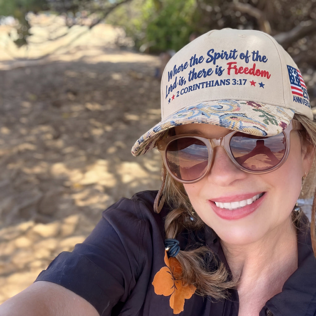Lord, There Is Freedom FLoral Hat