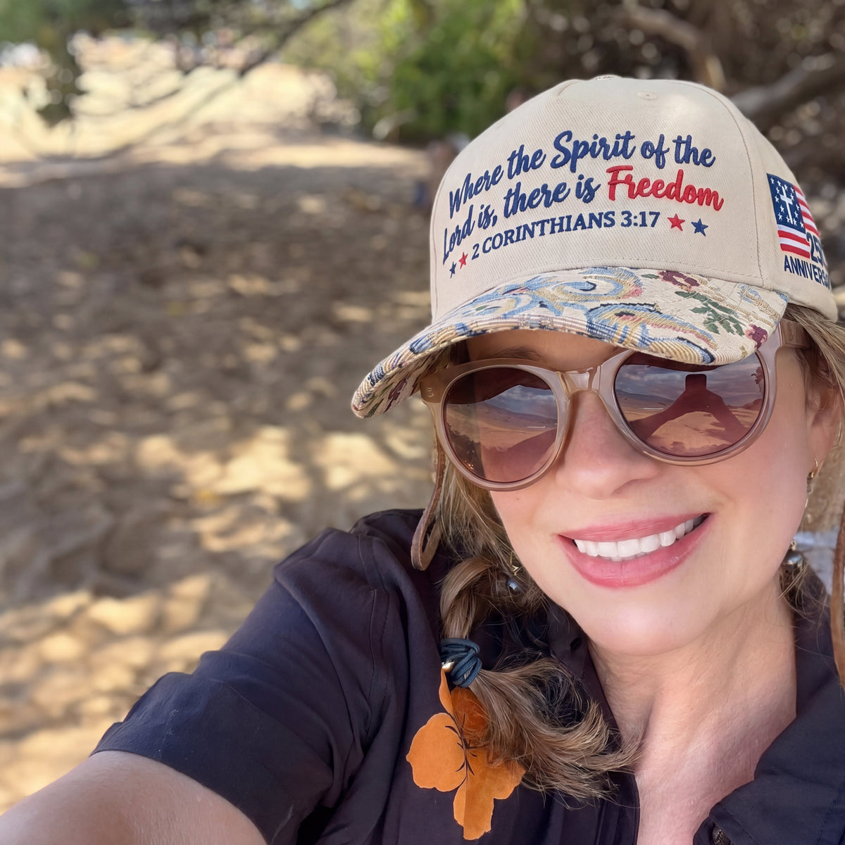 Lord, There Is Freedom FLoral Hat