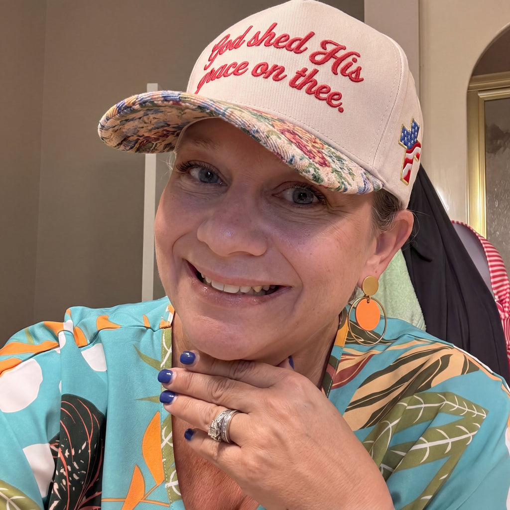 God Shed His Grace On Thee FLoral Hat